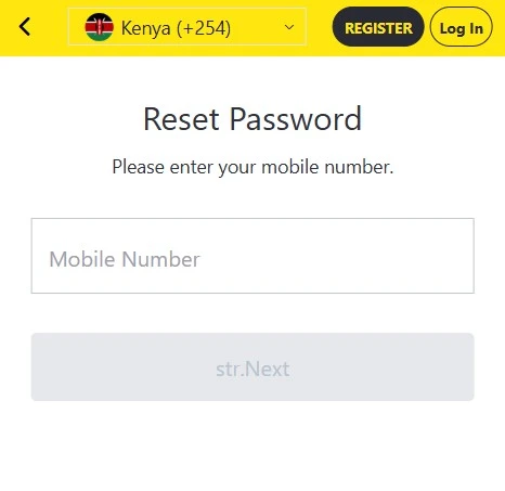 Reset Password Bangbet